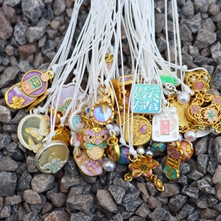 真我 粉紫国风书签 哑光新中式吊坠 拍下默认缝在书衣/本皮上寄出