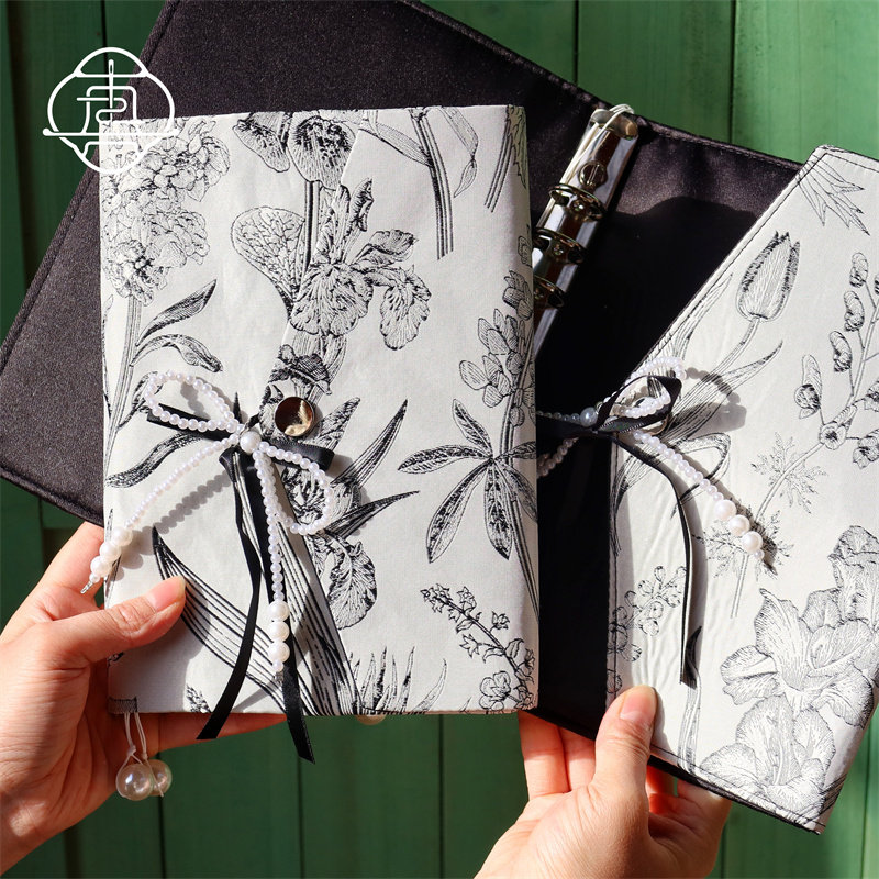 真我 白描花意 原创设计文艺手账本手帐手工布书衣日记笔记本a5a6,文具电教/文化用品/商务用品,手帐/日程本/计划本,淘宝优惠券,粉丝福利购,淘宝优惠卷