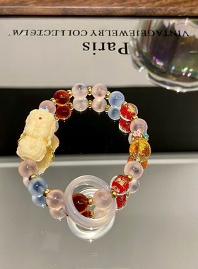 糖心玛瑙跑环手链女渡母手串情侣款手串希洛ciro