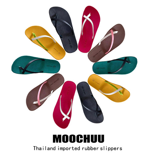 MOOCHUU泰国进口人字拖鞋女