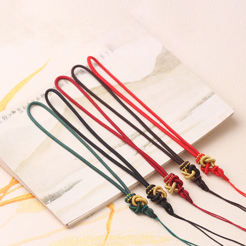 手编同心结绑平安扣中国风手把绳
