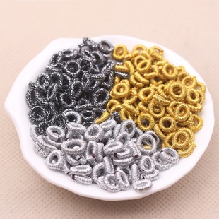 菠萝结线圈DIY手工编织金线纽扣璎珞圈做手链挂绳隔环配饰品材料