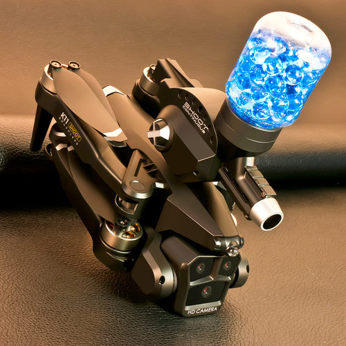 无刷电机四轴飞行器光流三摄航拍发射水弹无人机遥控飞机 Drone