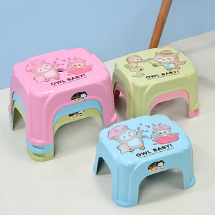 塑料板凳加厚小方凳子宝宝儿童凳小矮凳换鞋凳浴室洗澡凳防滑踩脚