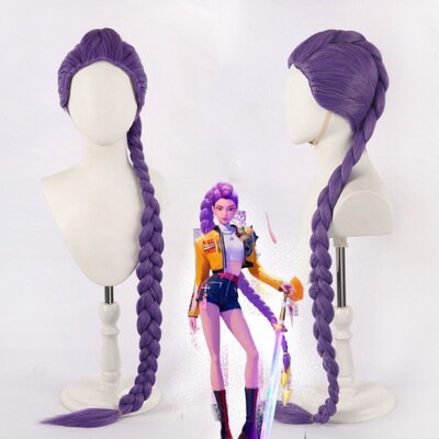 Skpop猎魔女团HUNTR/X紫色辫子