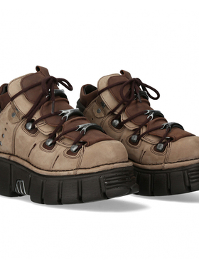 咖色老爹鞋女2024新款朋克哥特厚底小白鞋小个子高级运动休闲鞋潮