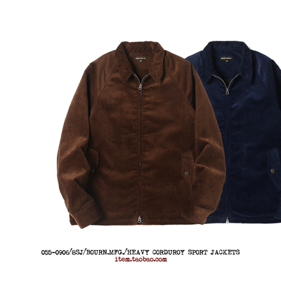 BOURN可翻领冬季哈灵顿G9夹克