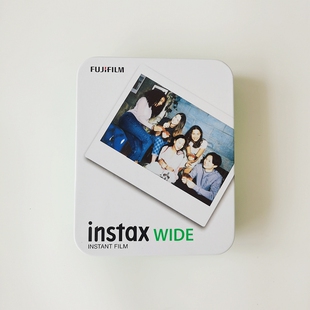 富士一次成像 宽幅Wide相纸马口铁收纳盒包邮