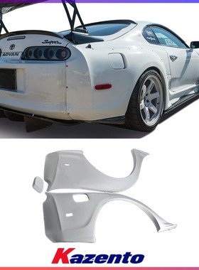 适用丰田Supra MK4 牛魔王A80碳纤维改装件 Ridox款 后叶子板轮眉