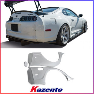 适用丰田Supra MK4 牛魔王A80碳纤维改装件 Ridox款 后叶子板轮眉