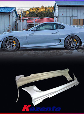 适用丰田Supra MK4 速霸A80碳纤维改装件 Ridox款 侧包围侧裙替换