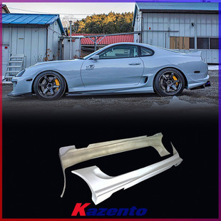 适用丰田Supra MK4 速霸A80碳纤维改装件 Ridox款 侧包围侧裙替换