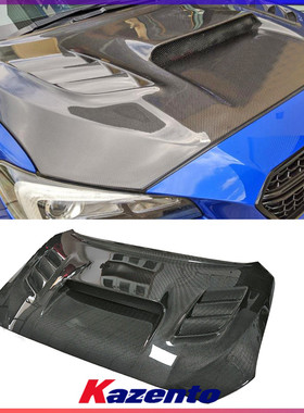 适用斯巴鲁翼豹VAB VAF碳纤维改装件 Varis款 前发动机引擎车头盖