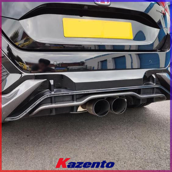 FK8改装件后尾唇BLITZ碳纤维后唇
