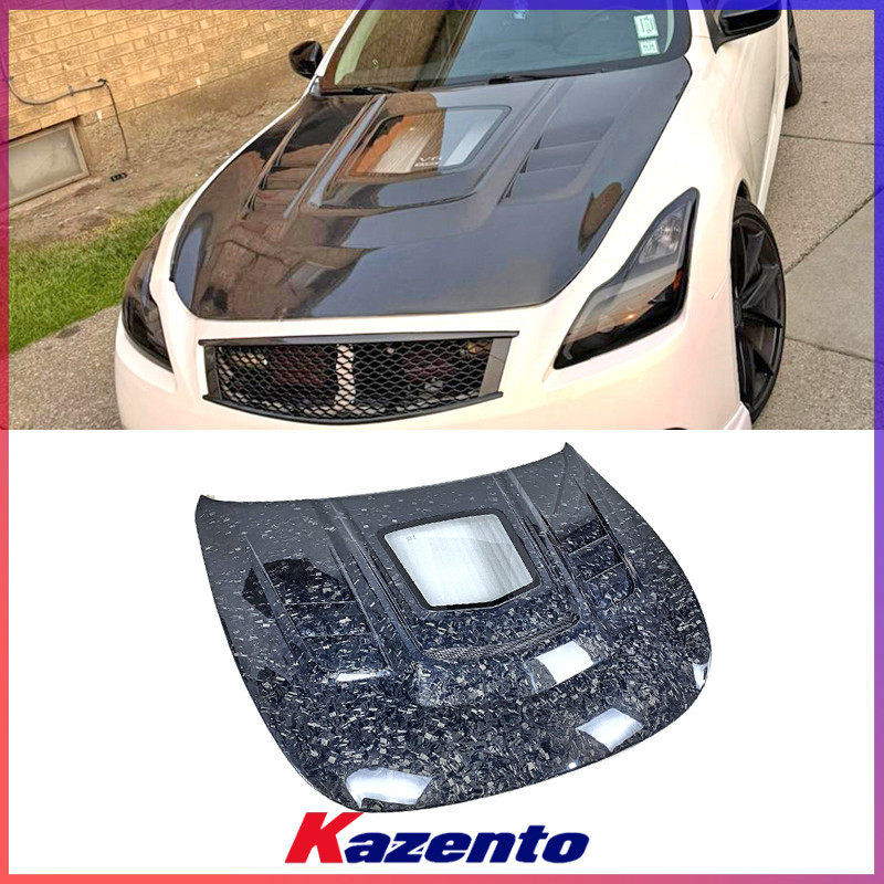 适用英菲尼迪Infiniti G37 碳纤维前车头盖 CLR款 引擎机盖改装件