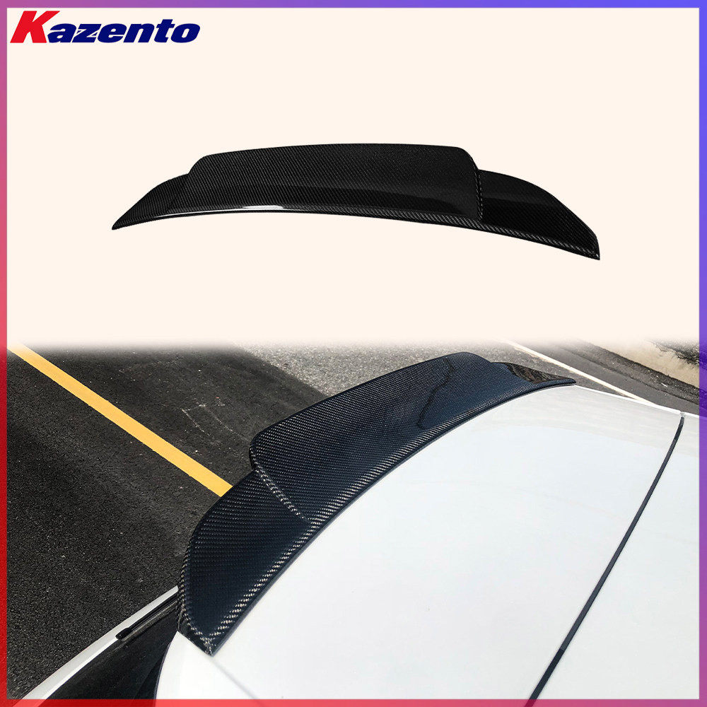 适用大众高尔夫GOLF 8代 GTI 碳纤维改装件 后顶翼无损粘贴扰流板