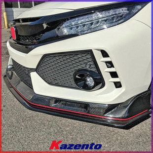 EV头唇小包围 适用本田TYPE 件 思域FK8碳纤维改装 下巴前唇前铲