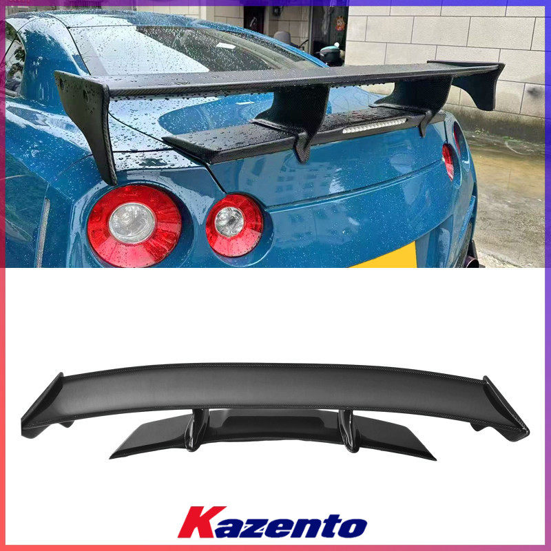 适用日产GTR 尼桑战神R35 碳纤维尾翼改装件 TS款 后扰流GT定风翼