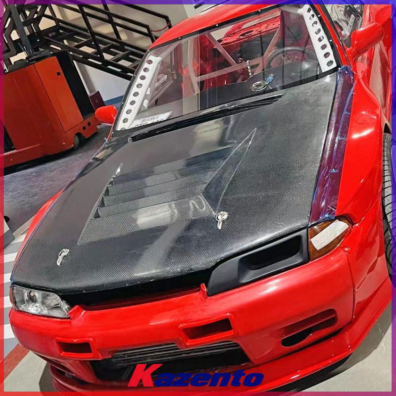 适用日产Skyline R32 GTR 碳纤维改装 DMAX发动机引擎盖 前车头盖
