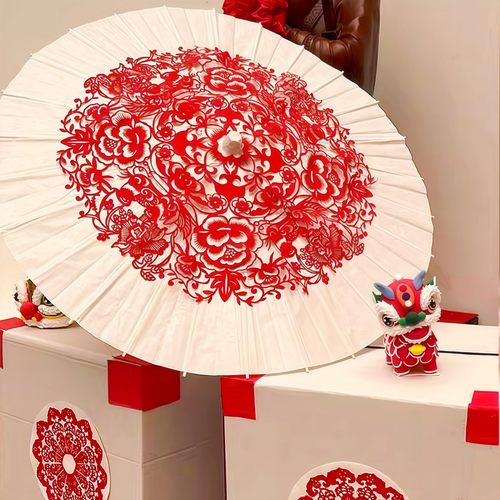 幼儿园新年非遗纸伞剪童