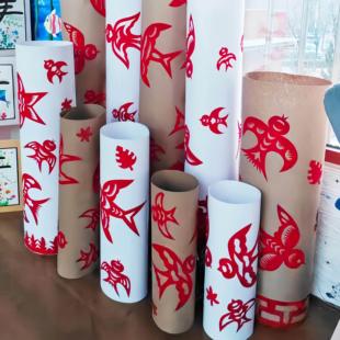 幼儿园非遗区域新年燕子剪纸儿童手工制环创作材料包布置装饰摆饰