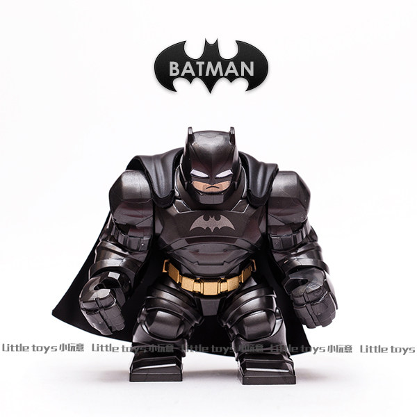 小小积木人dc正义联盟黑暗骑士蝙蝠侠重甲装备模型手办塑料玩偶