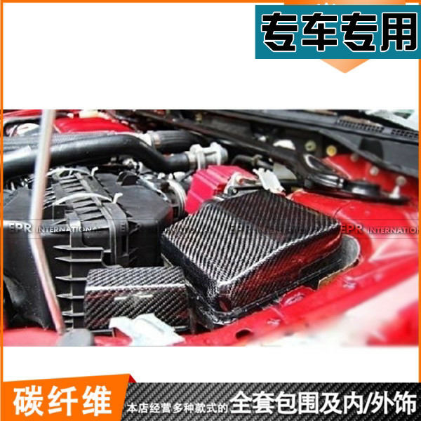 Evolution叁菱EVO10代碳纤维改装保险丝箱盖子面板引擎内盖装饰板图片