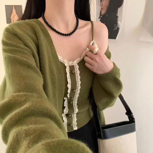 Long sleeved sweater cardigan women's autumn winter sweater