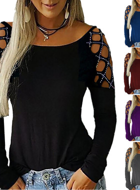 Women's long sleeved shirt ladys shirt top