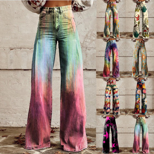 Women's casual pants with wide legs