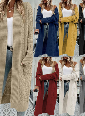 Autumn winter cardigans, loose fitting women's knitwear top