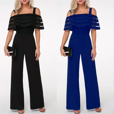 Collar camisole women's waist cinched jumpsuit bodysuit
