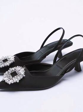 Diamond women wedding shoes single shoes sandals女水钻单鞋