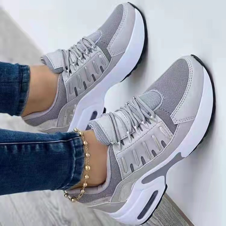 网面休闲风运动鞋女单鞋大码43women Sports shoes leisure shoes