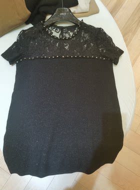 短袖时尚薄款钉钻针织女