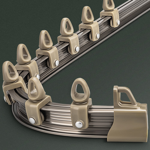 飘窗窗帘轨道弯曲轨U型L型