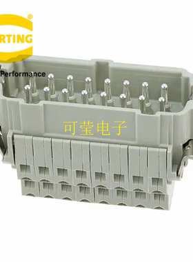 HARTING 09330162672  16芯公头HAN 16EES-M 500V/16A重载连接器