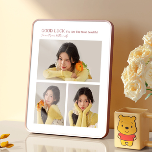 洗照片做成相框摆台定制diy打印照片六7寸8写真照冲印轻奢高级感