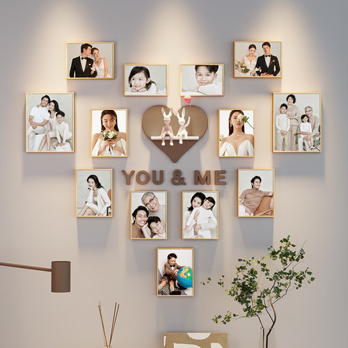 免免打孔照片相框画框客厅装饰画