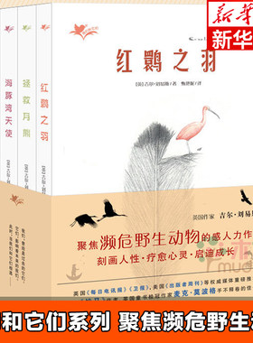 我们和它们系列全4册 海豚湾天使红鹮之羽拯救月熊追鹰的孩子 保护动物 7-9-12-15岁儿童文学三四五六年级小学生课外书动物小说