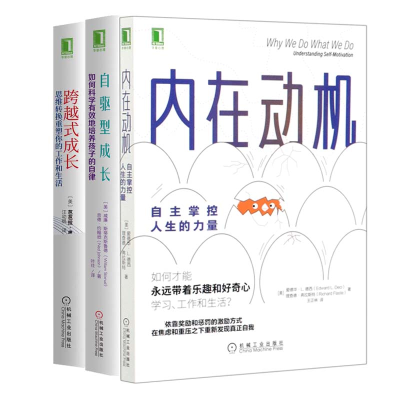 跨越式成长(思维转换重塑你的工作和生活)+自驱型成长+内在动机（共3册）