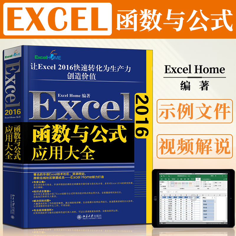 【现货速发】Excel 2016函数与公式应用大全 ExcelHome揭