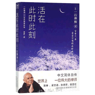 活在此时此刻 一行禅师修行手记 一本教你活出生命意义的灵性之书 讲述一行禅师真实的生活经历心灵励志书籍