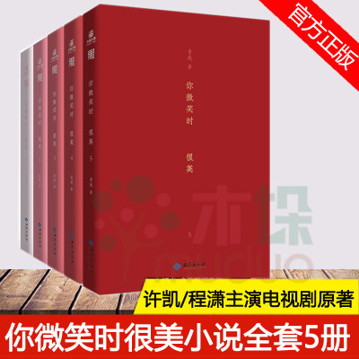 正版 你微笑时很美小说全套5册 青浼著 许凯/程潇主演电视剧原著 懵懂少女童谣x电竞 陆思诚 都市言情电竞热血小说书籍