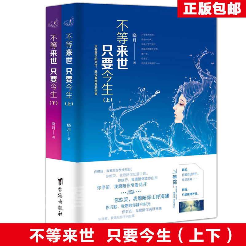 不等来世 只要今生 上下册 全套2册 言情小书 都市爱情情感正能量青春励志小说书籍 君子报恩2蔓蔓征途此爱无岸泽木而栖余生多关照