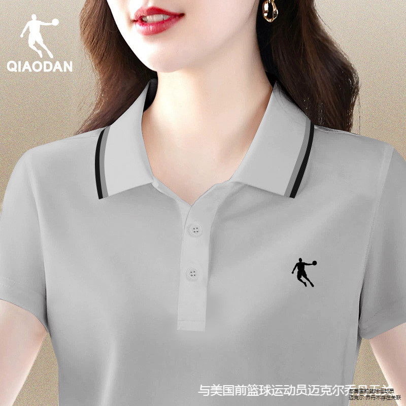 乔丹POLO衫女装2025新款夏季速干透气女士上衣旗舰店正品短袖T恤