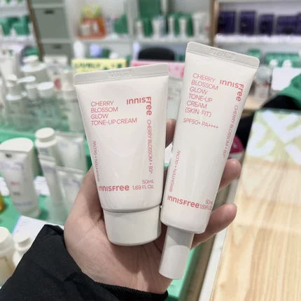 悦诗风吟innisfree CHERRY BLOSSON樱花素颜霜妆前乳50ml带防晒