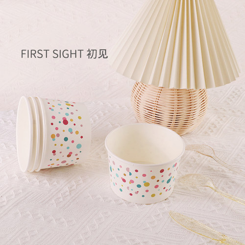一次性纸碗生日派对布置甜品台场景装饰饭碗加厚小吃碗野餐餐具