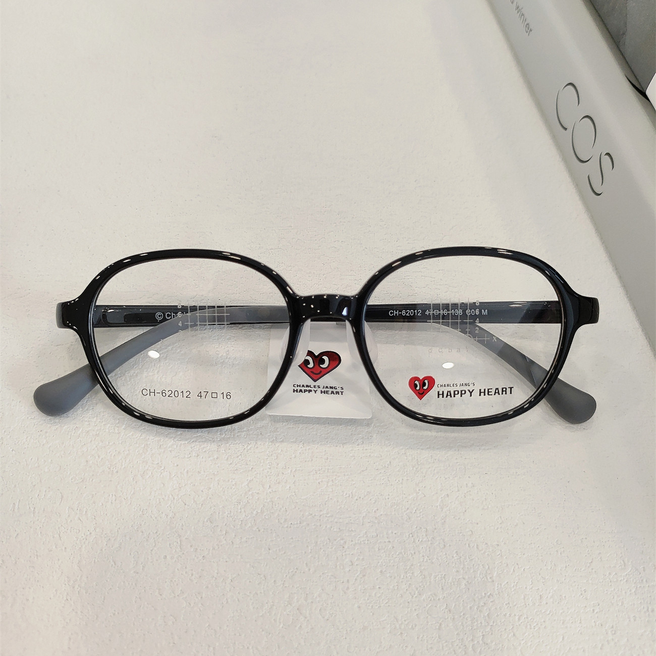 查尔斯桃心新款超轻TR青少年男女时尚百搭儿童近视眼镜框CH62012