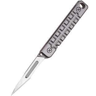 钥匙扣小刀迷你随身不锈钢折叠美工刀水果刀快递刀具户外家用锋利